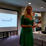 Sian Rowsell presenting
